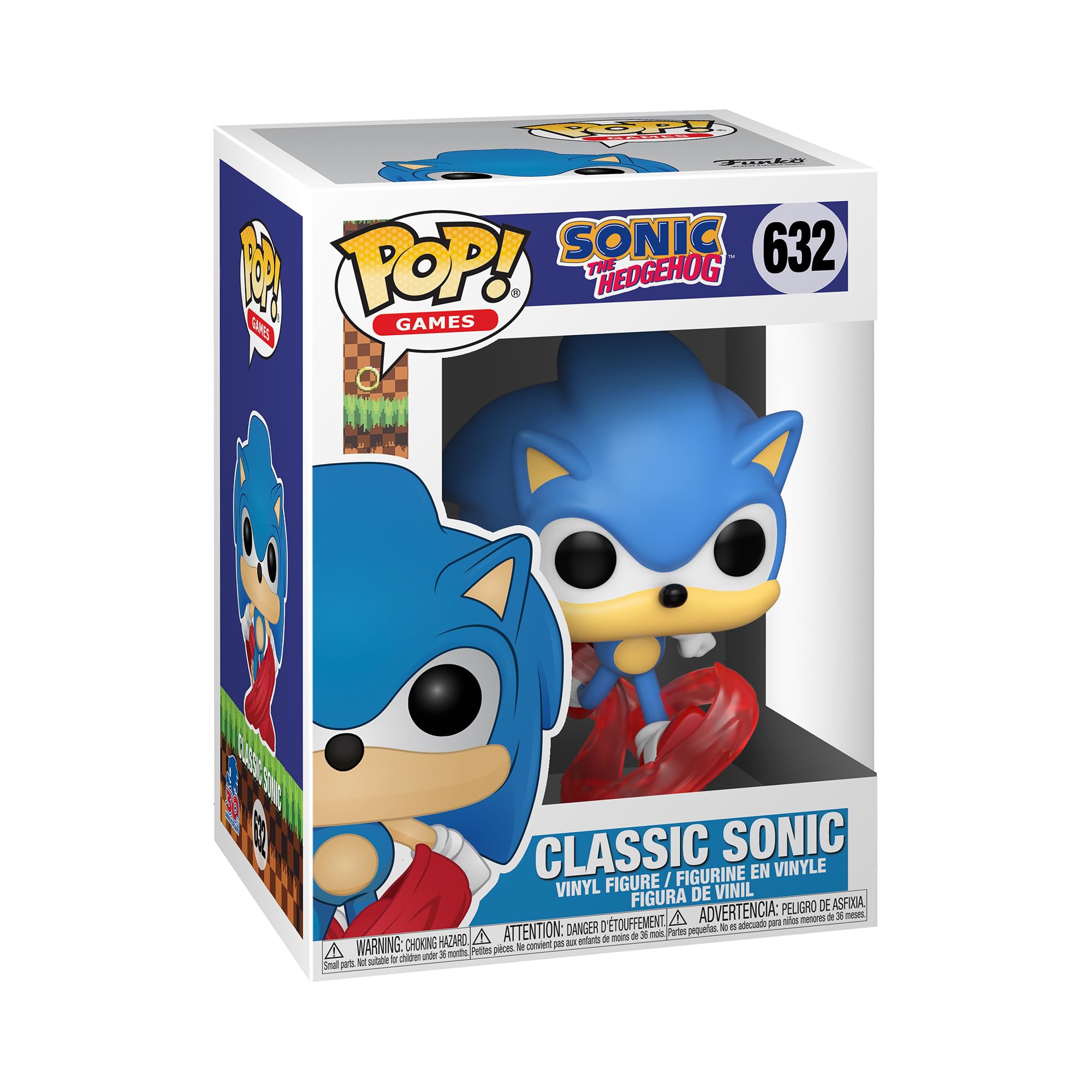 Funko POP! Games 30th-Running Sonic the Hedgehog - Sonic the Hedgehog - Collectable Vinyl Figure - Gift Idea - Official Merchandise - Toys for Kids & Adults - Video Games Fans