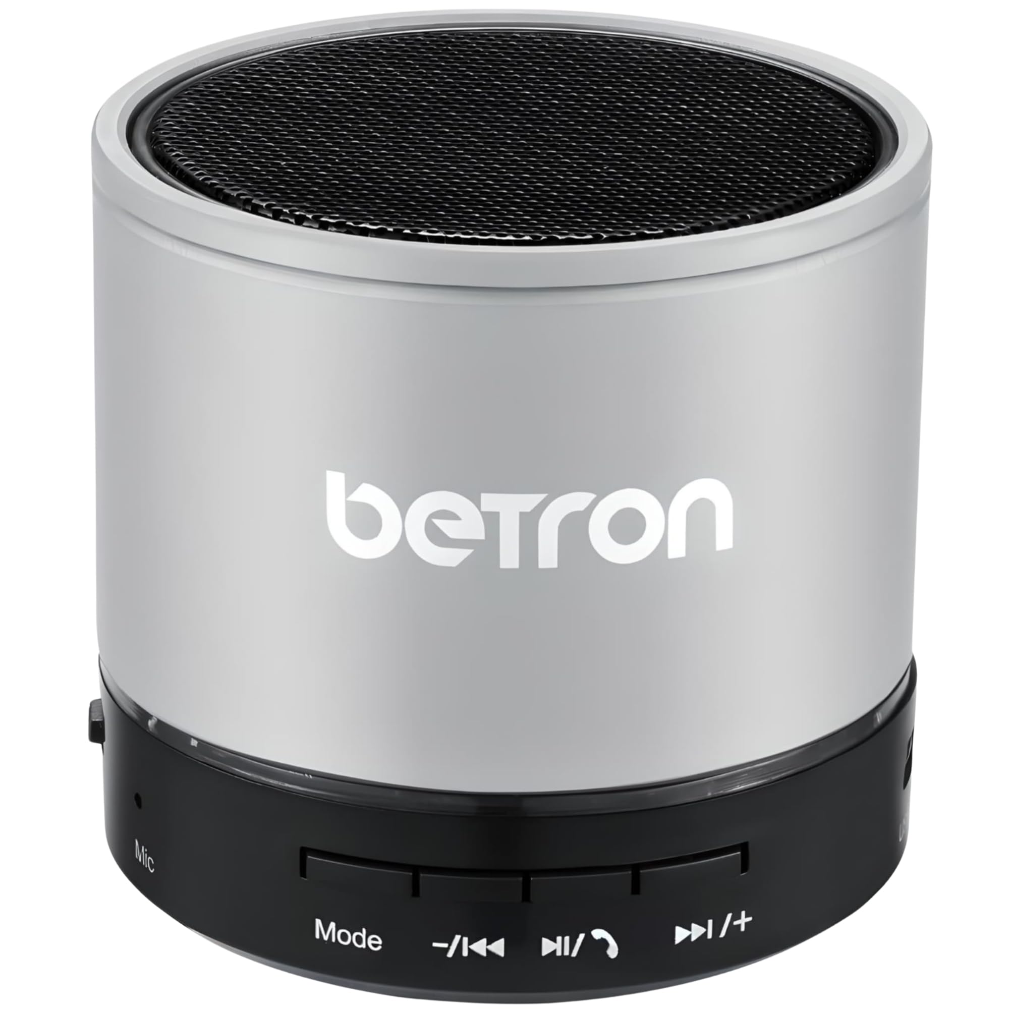 Betron KBS08 Bluetooth Speaker, Wireless, Portable, Mini, Silver