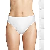 Hanes Women's Brief Panties Pack, Classic Cotton Brief Underwear, 6-pack (Retired, Colors May Vary)