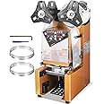 VEVOR Bubble Tea Machine, Fully Automatic Cup Sealing Machine, Electric Boba Machine 500-650 Cups/H for 190 mm Tall & 90/95 mm Cup with Digital Control LCD Panel for Bubble Milk Tea Coffee Gold