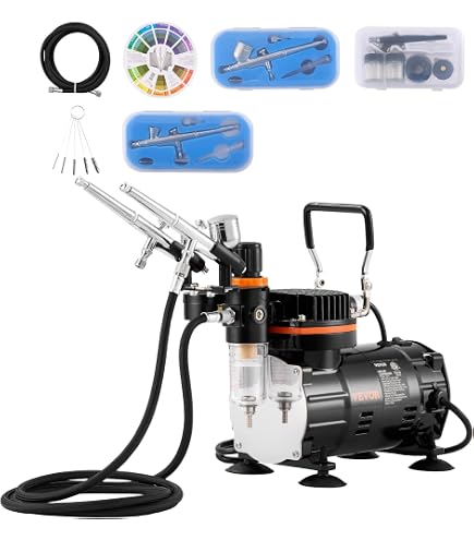Master Airbrush Kit With Dual Fan Compressor - Professional Gravity Feed Airbrush System For Art, Crafts, Models 10 thumbnail image