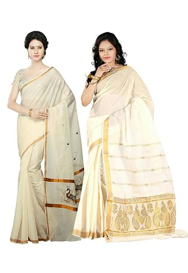 kasavu cotton saree
