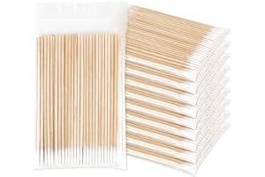 Fenshine 1000 Count Microblading Cotton Swab, Cotton Swabs Pointed Tip, Cotton Swabs Wood Sticks, Cotton Tipped Applicator, T