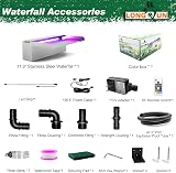 Longrun Waterfall Pool Fountain 30cm Stainless Steel LED Light Kit view 2