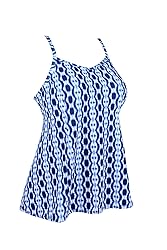 JINXUEER Women's Plus Size Flowy Swimsuit Crossback