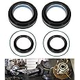 Front Axle Vaccum Knuckle & Tube Seal Kit - Fit for Ford 1998-2004 F250 F350 F450 F550 Super Duty Excursion Dana 50 60 Front Axle Knuckle Tube, Front Oil Seal Set, Replace 50491, 50381, 41784-2, 6 PCS