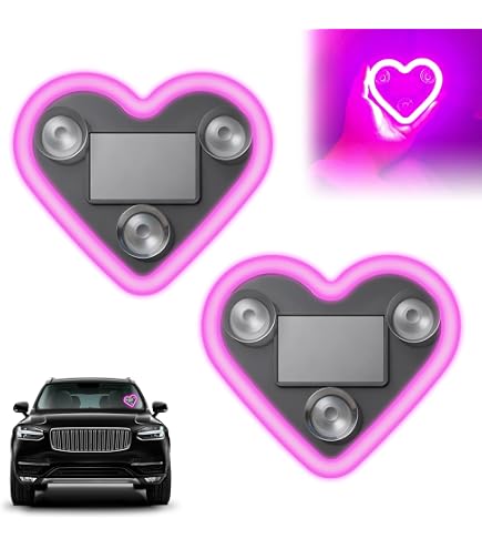 Luce LED A Cuore Solare Per Auto – Wireless, Impermeabile, 5 Modalità, Con Ventosa, Per Finestrino E Interni