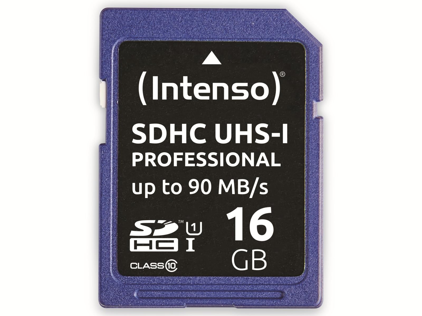 Intenso Professional SDHC Memory Card, Class 10 UHS-I, 16 GB, blue