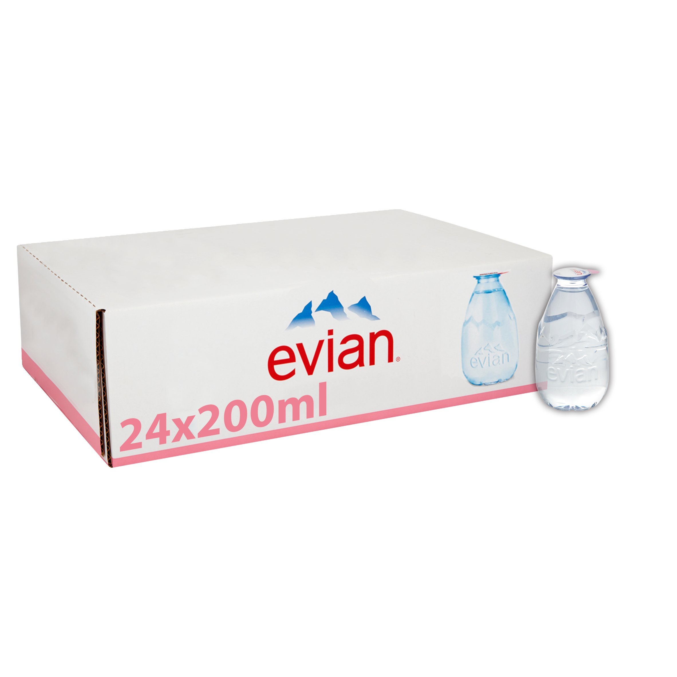 Evian Pure Drop Still Mineral Water, 24 x 200 ml Buy Online in United