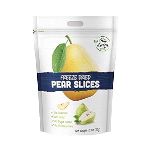 Big Green Organic Food- Freeze-Dried Pear, Healthy Snack, Natural Flavor (3)