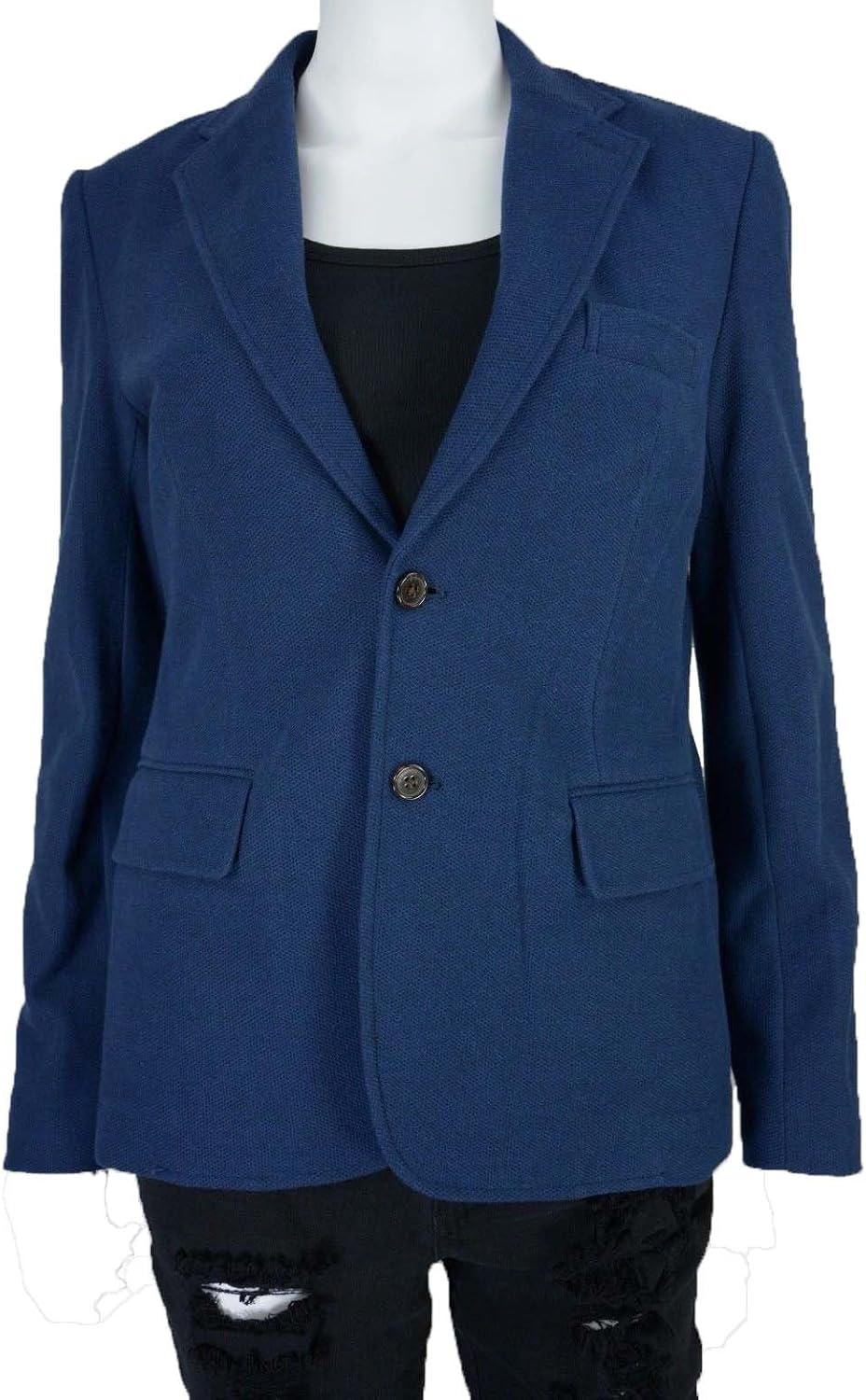 ralph lauren women's navy blue blazer