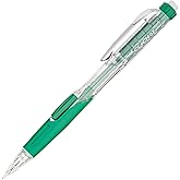 Pentel Twist-Erase Click Mechanical Pencil (0.7mm) Assorted Green Barrel Colors, Color May Vary, Box of 12 (PD277TD)