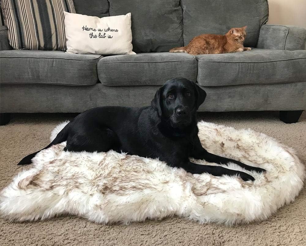 LCCYJ Pet Dog Plush Cushion Mat Soft Comfortable Puppy Rest Blanket Faux Fur Orthopedic Dog Bed