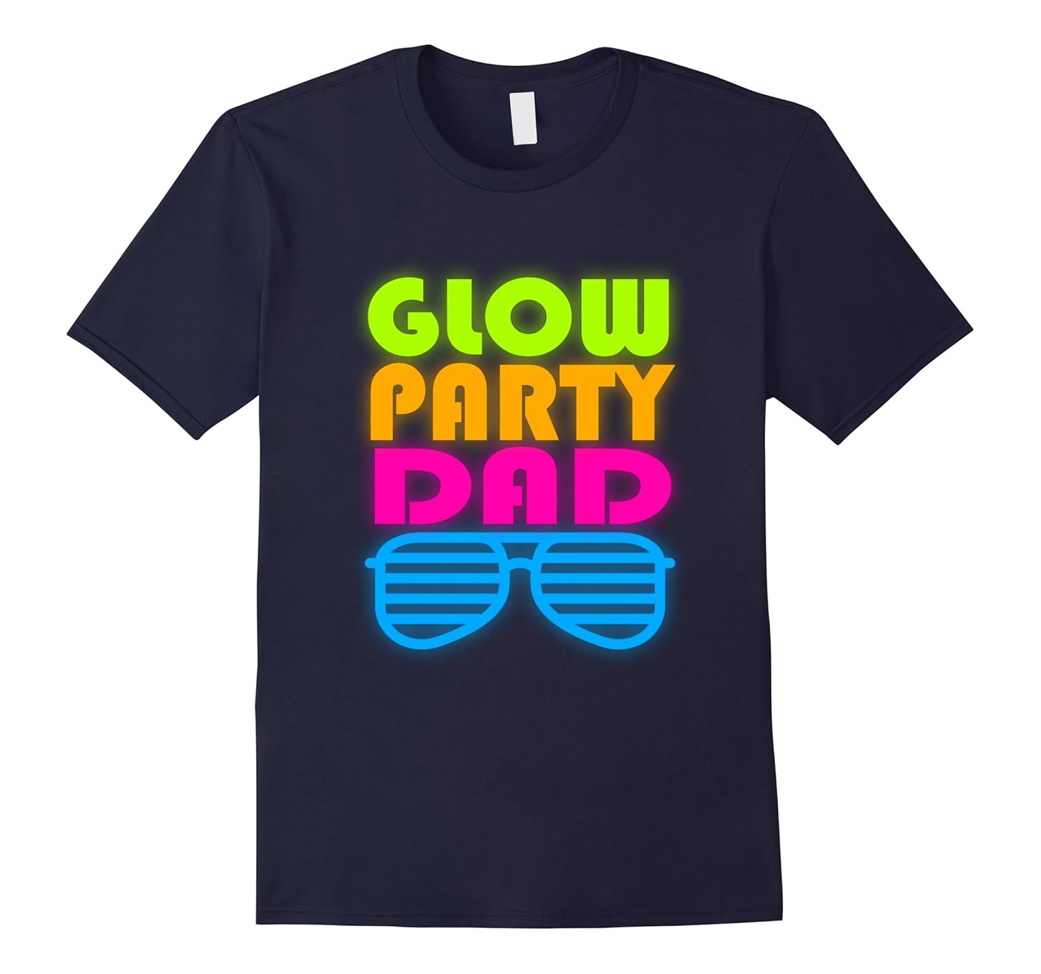 Glow Party Dad | Funny Cute Kid's Birthday T-Shirt-ANZ