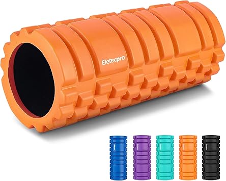 Amazon Eletecpro フォームローラー 筋膜リリース 筋膜ローラー Eva ヨガポール トレーニング ストレッチローラー スポーツ フィットネス ヨガ ストレッチ器具 Eletecpro フォームローラー