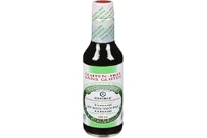 KIKKOMAN BRAND Gluten Free Non-GMO Less Sodium Tamari Soy Sauce, Brown