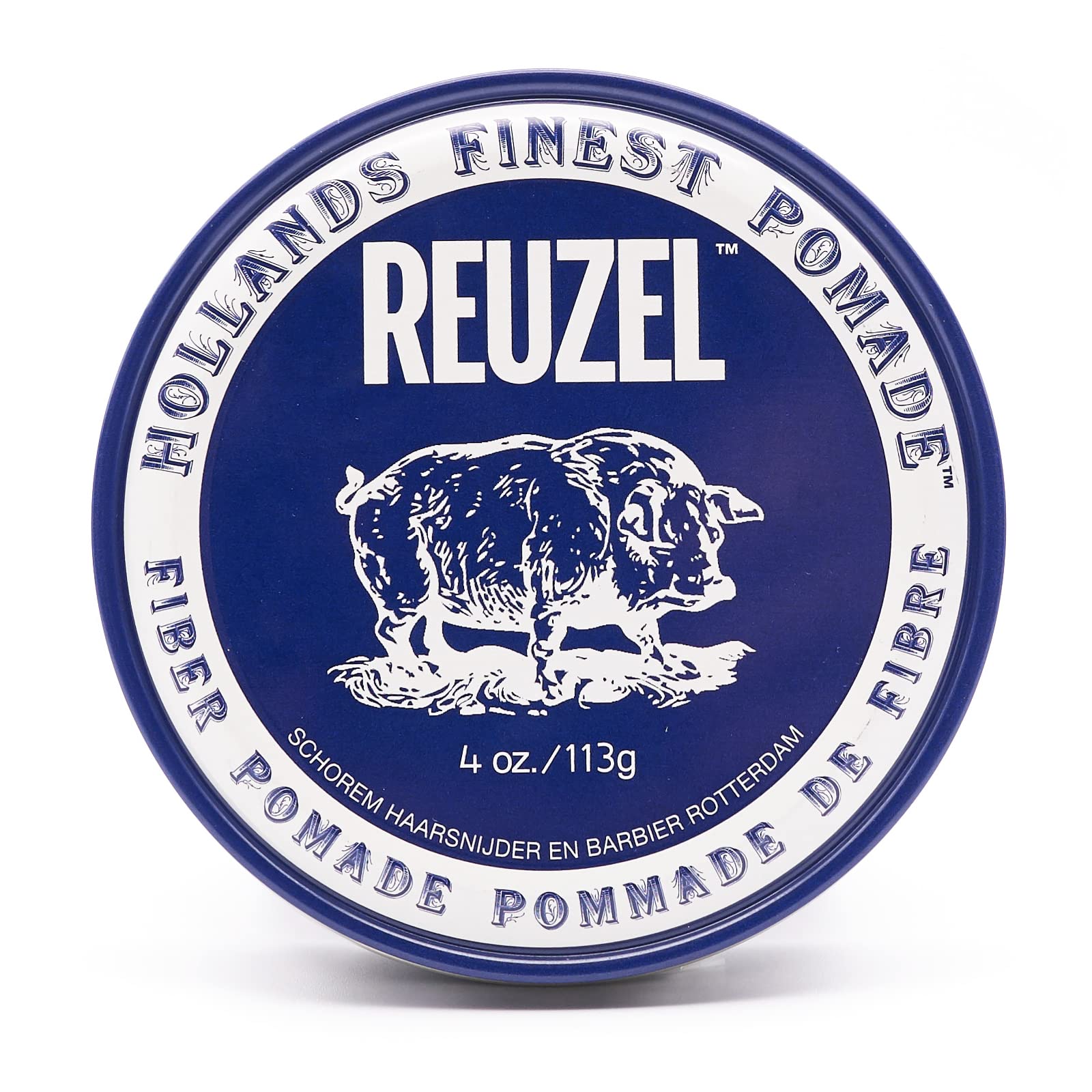 REUZEL Fiber Pomade, Firm and Pliable All Day Hold, Water Soluble Styling, Low Shine and Flake Free, Easy To Wash Out, For All Hair Types