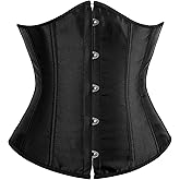 Alivila.Y Fashion Womens Sexy Satin Vintage Underbust Waist Training Corset Bustier