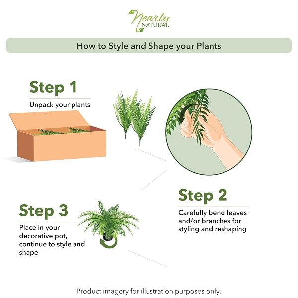 NEARLY NATURAL 40IN HANGING ARTIFICIAL BOSTON FERN PLANT SET OF 2 – REALISTIC FAUX GREENERY FOR INDOOR HOME, OFFICE, AND BATHROOM DECOR