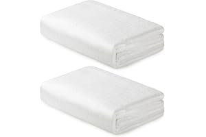 HolyMaji 2 Pack Fiberglass Cloth, 6 Oz, 50 Inches x 9 Feet/ 3 yd. Long E-Glass Plain Weave Fiberglass Sheet Fiberglass Mat Woven Fabric for Boat Surfboard RC Plane Auto Tub Pool Repair, White
