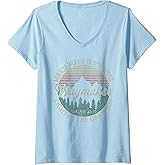 Womens Waymaker Miracle Worker Promise Keeper Faith Bible Christian V-Neck T-Shirt