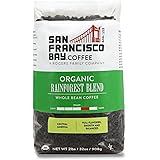 SF Bay Coffee Organic Rainforest Blend Whole Bean 2LB (32 Ounce) Medium Roast