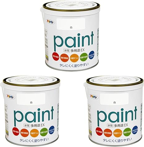 Amazon アサヒペン 水性多用途ex 0 7l 白 まとめ買い3缶セット Diy 工具 ガーデン