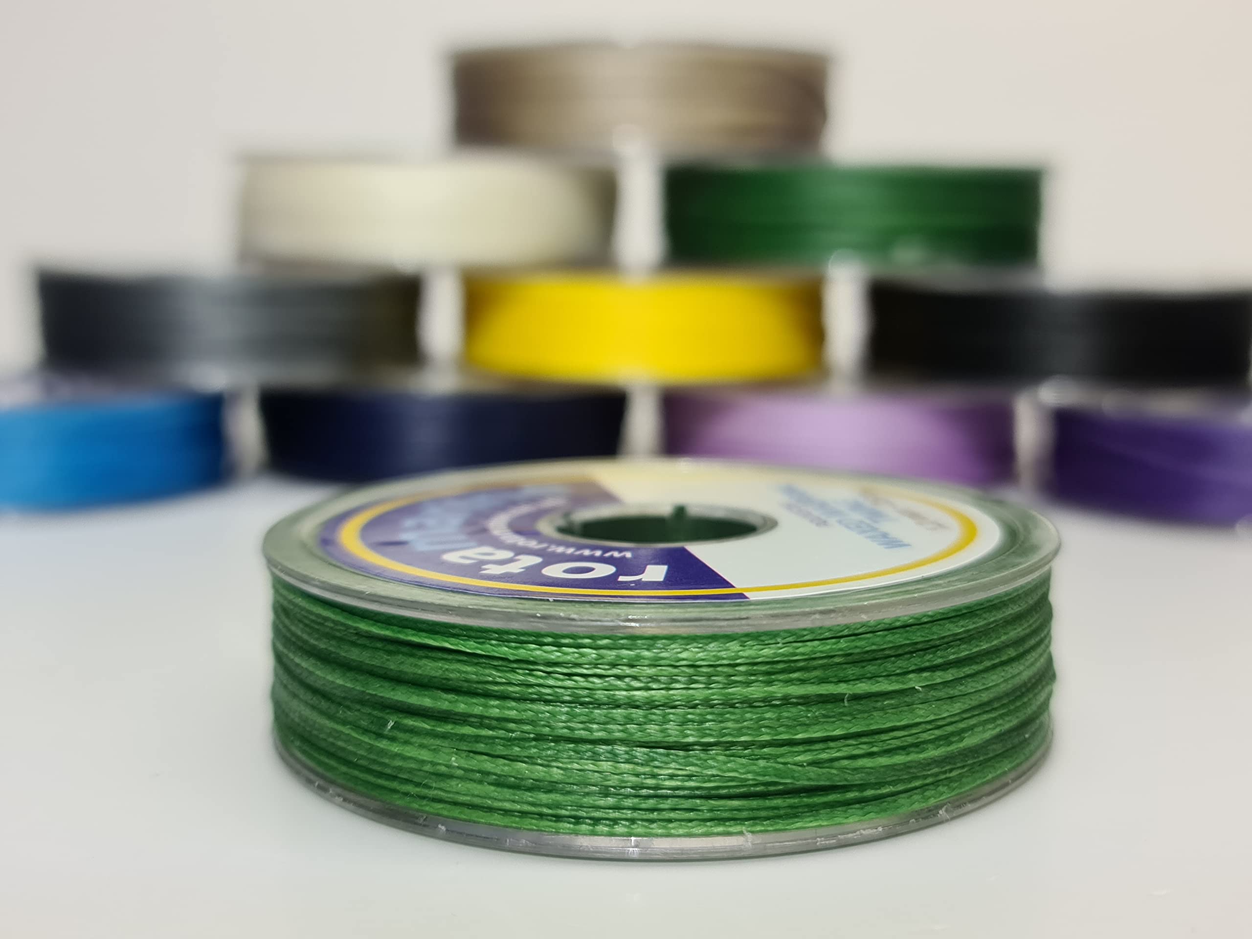 ROTA MARINE 1.2mm Polyester Waxed Whipping Twine 25mt Spool (Green)