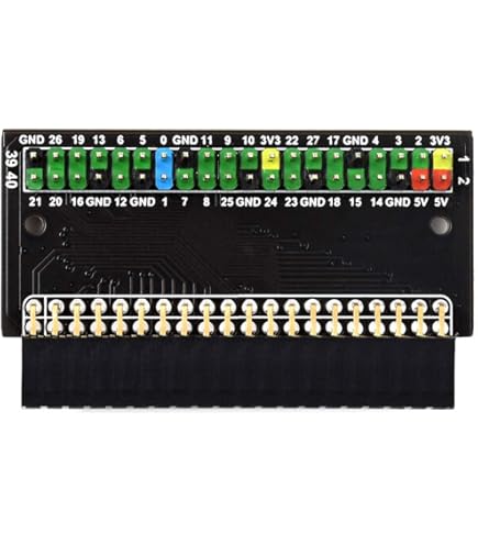Amazon.com: 40 PIN GPIO Header Adapter Color-Coded Header