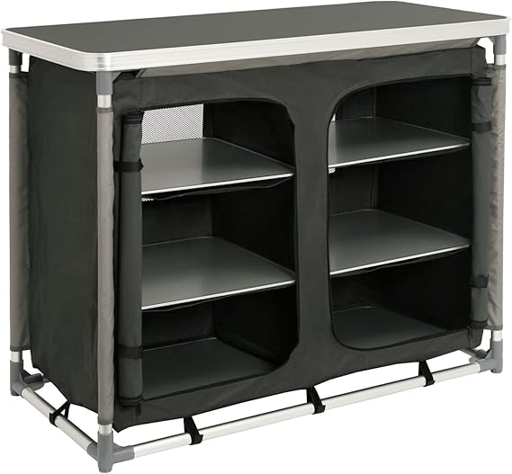 CampFeuer camping cupboard, camping kitchen with aluminium frame