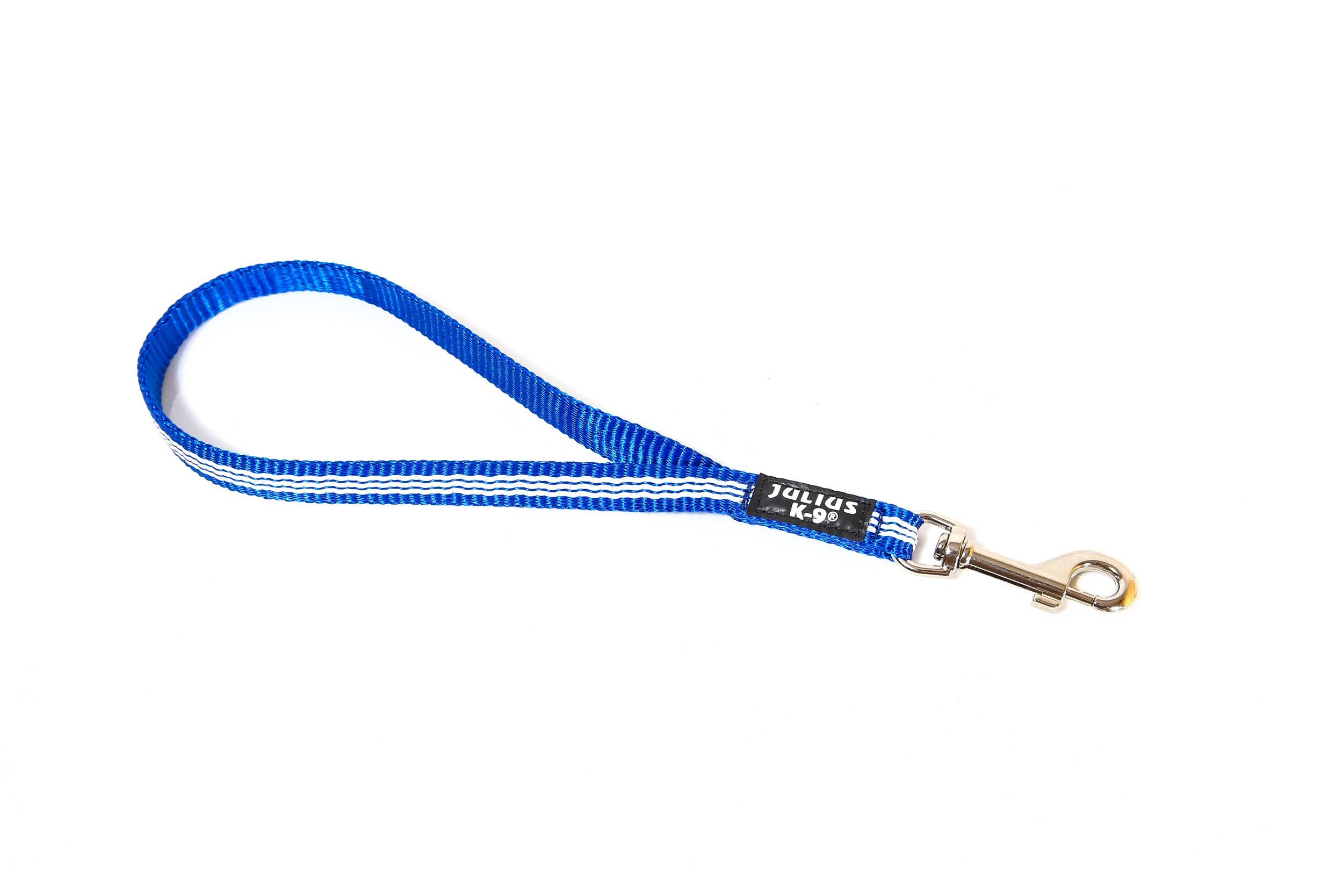 IDC Tubular Webbing Short Leash, 14 mm x 35 cm, Blue โ image 1