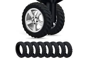 Nottnnut Luggage wheel covers suitcase wheels protectors for dual-wheeled luggage suitcase with a diameter of 2-2.4 inches /5-6cm (16, Black)