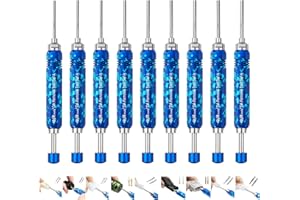 JRready ST5289 Tube Type Ejector Rod Contact Pin Extraction Tool for Molex .062" & .093”/HARTING/TE Heavy Duty/Weather Pack/AMP 4.2/6.35/2.13/CPC/RT360 Contacts, Terminal Insertion Toolsl, 9PCS