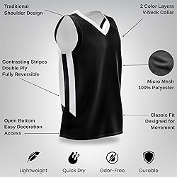 Liberty Imports Reversible Men's Mesh Athletic