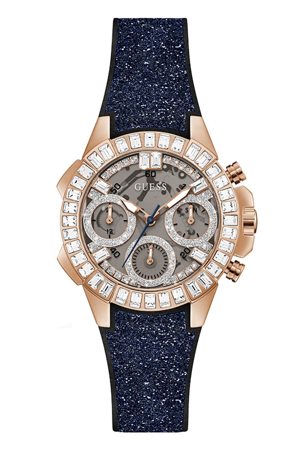 GUESS Watches Ladies Bombshell Womens Analogue Quartz Watch with Silicone Bracelet GW0313L3