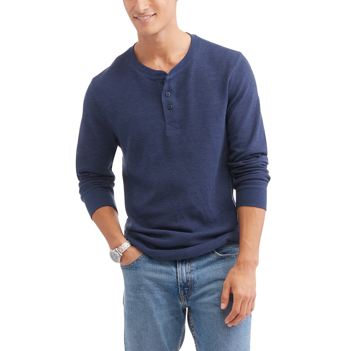 faded glory men's henley tee