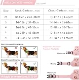 HEELE Dog Harness No Pull Front Back Clips Floral Pink XS view 2