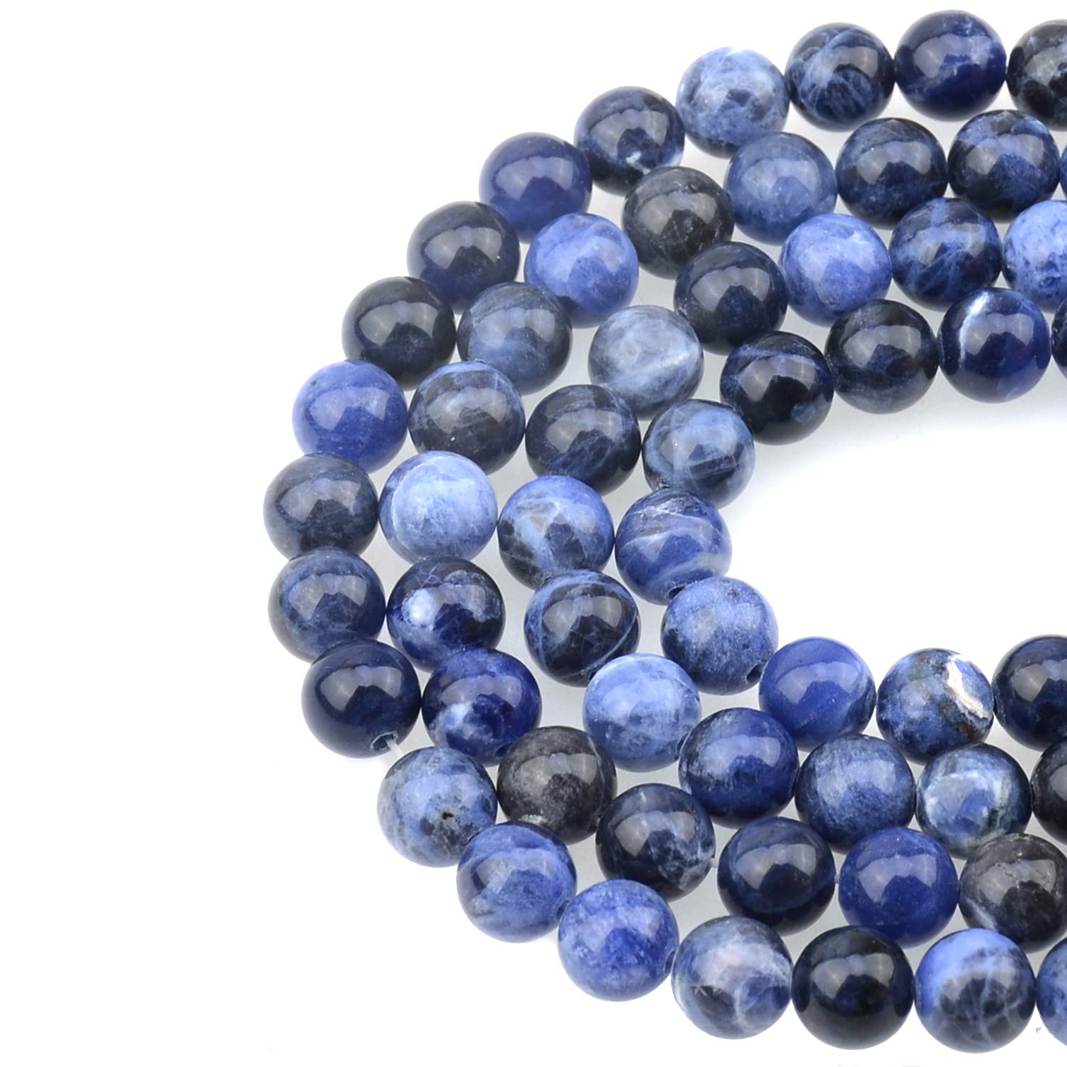 Grade AAA Natural Matte Blue Sodalite Beads – Round Loose Beads 4/6/8/15-16MM