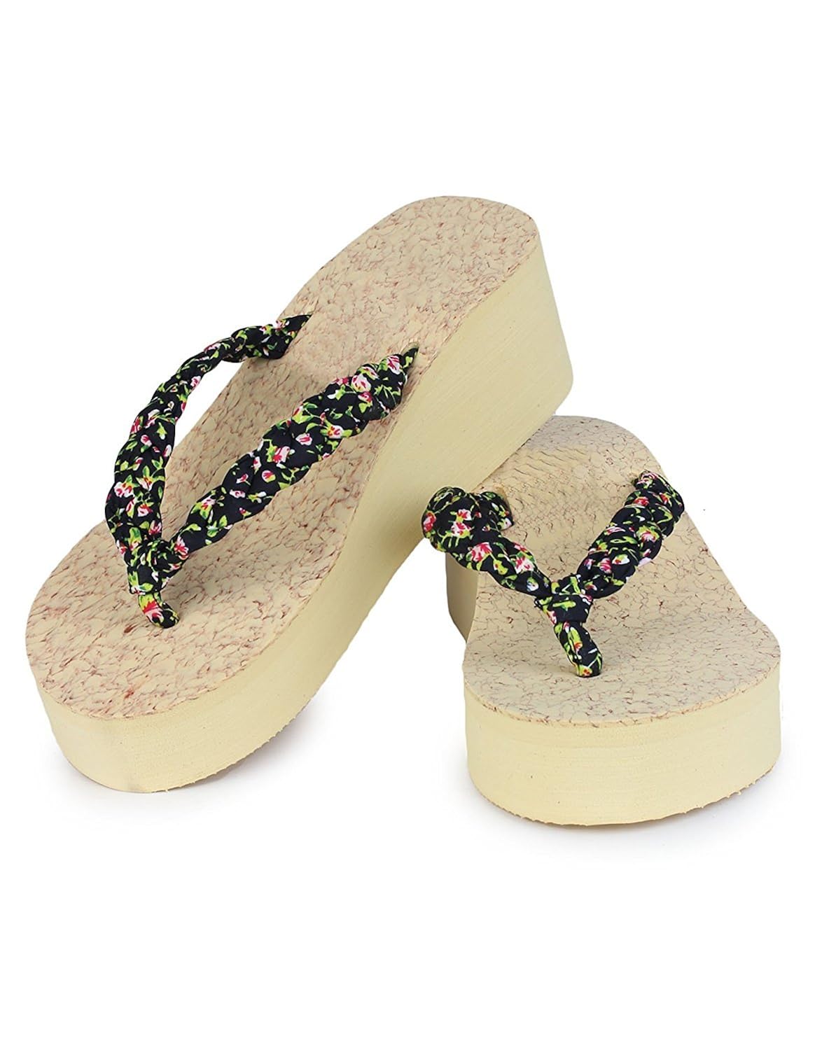 zerol black rubber rubber wedges fashion sandal & flip flop