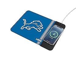 SOAR NFL Wireless Charging Mouse Pad, Detroit Lions