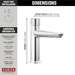 Delta Faucet Galeon Single Hole Bathroom