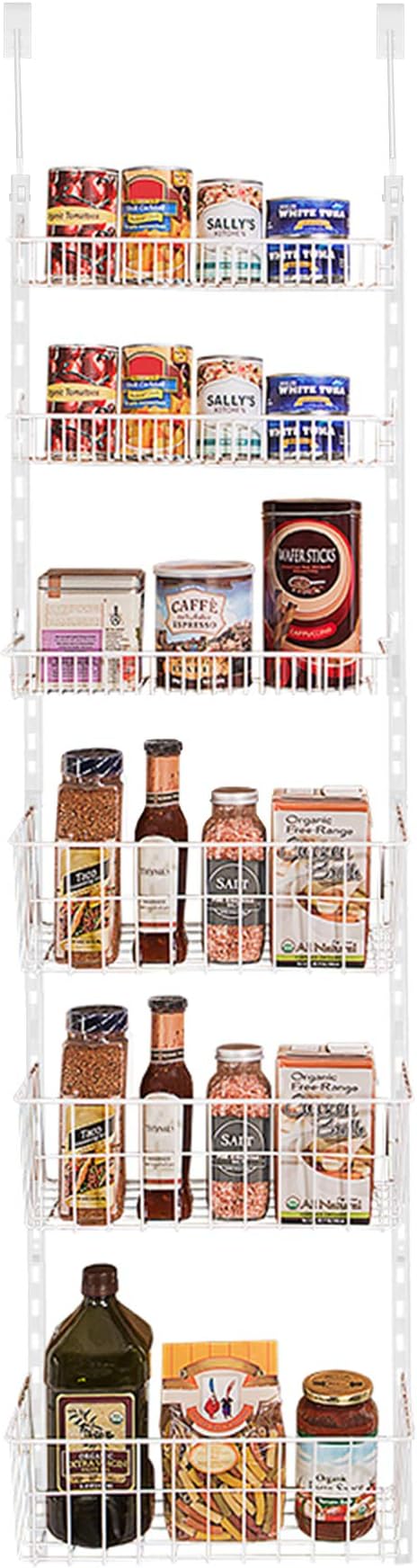 Amazon Com Smart Design Over The Door Adjustable Pantry Organizer