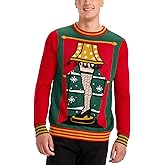 Tipsy Elves Light Up Ugly Christmas Sweaters for Men - Funny Holiday Pullover with LED Lights for Winter Gatherings