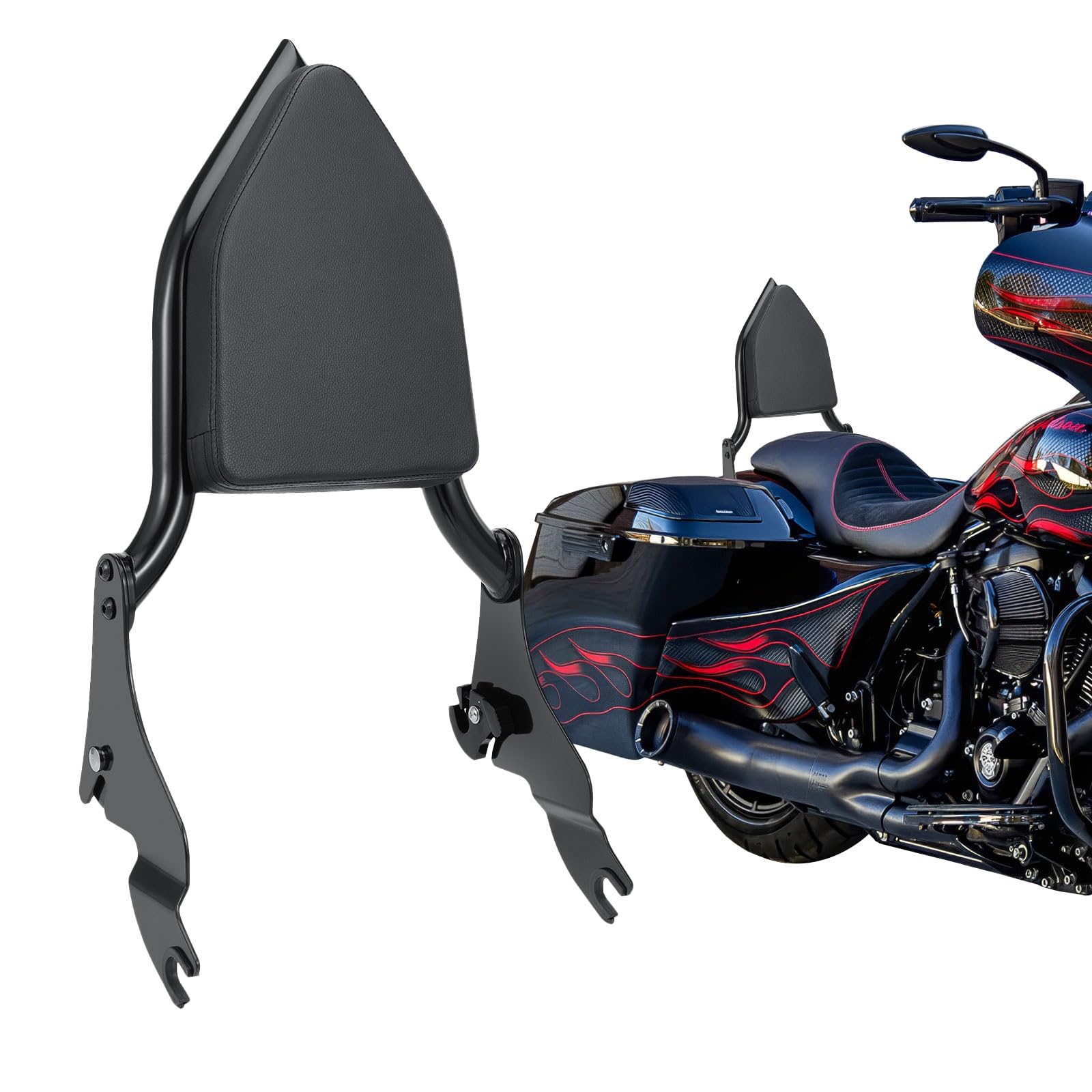 Photo 1 of Drytuns Detachable Backrest Sissy Bar for Harley Touring Road King Road Glide Street Glide Electra Glide 2009-2025