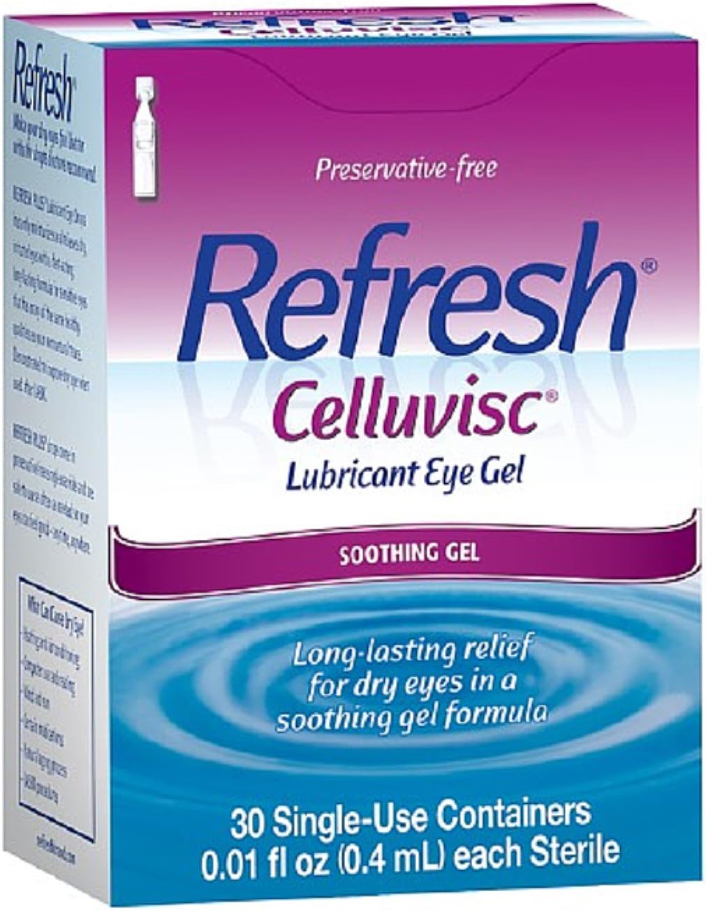 REFRESH CELLUVISC Lubricant Eye Gel SingleUse Containers