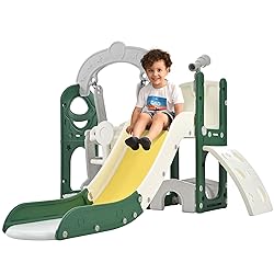 Virubi 6 in 1 Toddler Slide with Swing