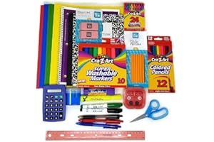 GRAND BAY MARKET Back to School Supplies Essential Bundle - 4th Grade | 5th Grade | 6th Grade | 7th Grade (26)