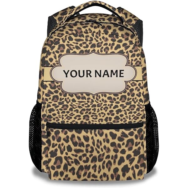 Amazon.com: Leopard Cheetah Print Custom School Backpack for Boys