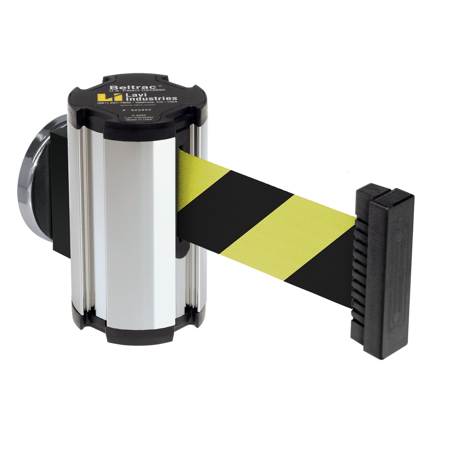 503010MG/CL/SF Industries Lavi Beltrac Belt Stripe Safety with Chrome Barrier, Safety Belt