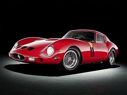 Amazon Com Ferrari 250 Gto With Fender Vents 1963 Car Print On 10 Mil Archival Satin Paper Red Front Side Studio View 16 X Posters Prints